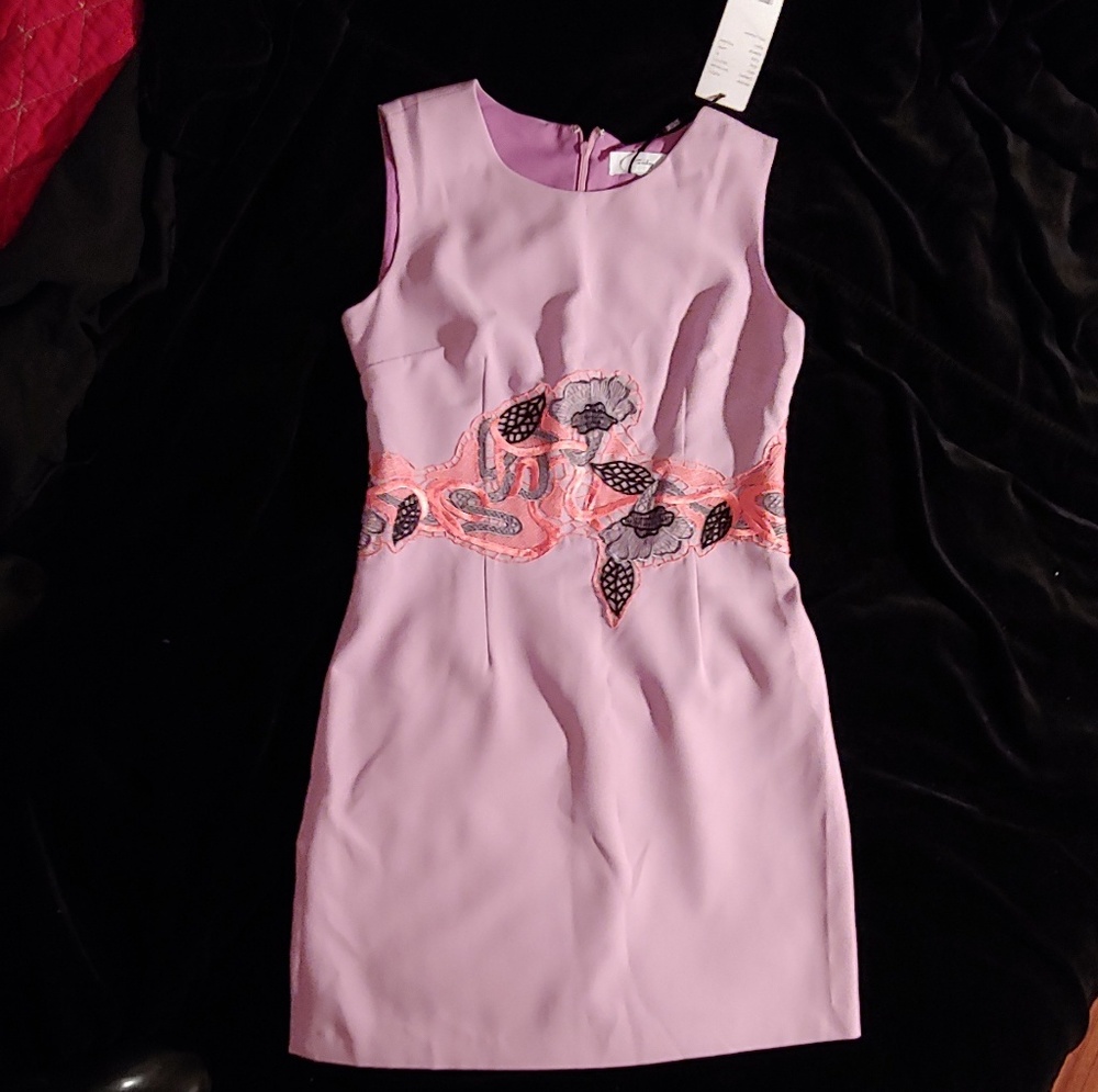 Friday Purple Sheath Sleeveless Mini Dress